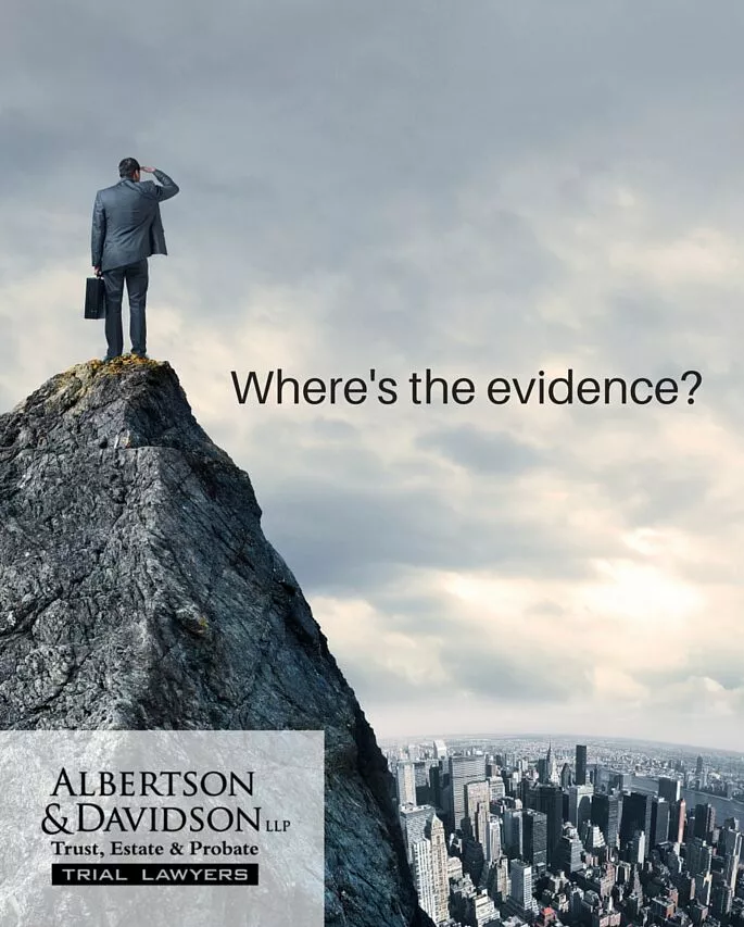Wheres the evidence