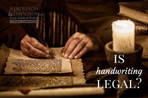 is handwriting legal