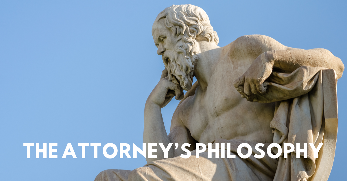 the attorney's philosophy