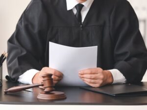 estate litigation before a judge